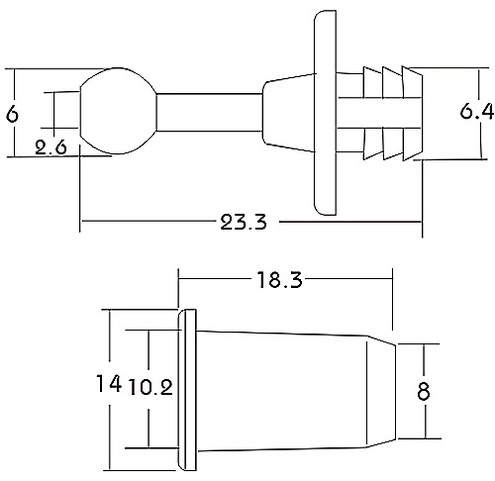 Clips D10 disegno PNM-F01