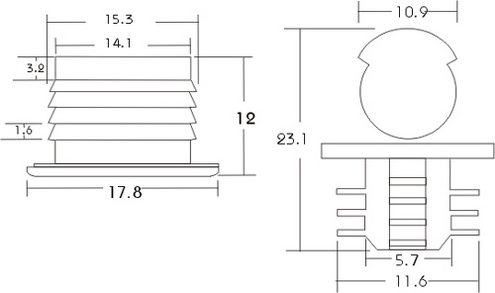 Clips D15 disegno PNM-F02